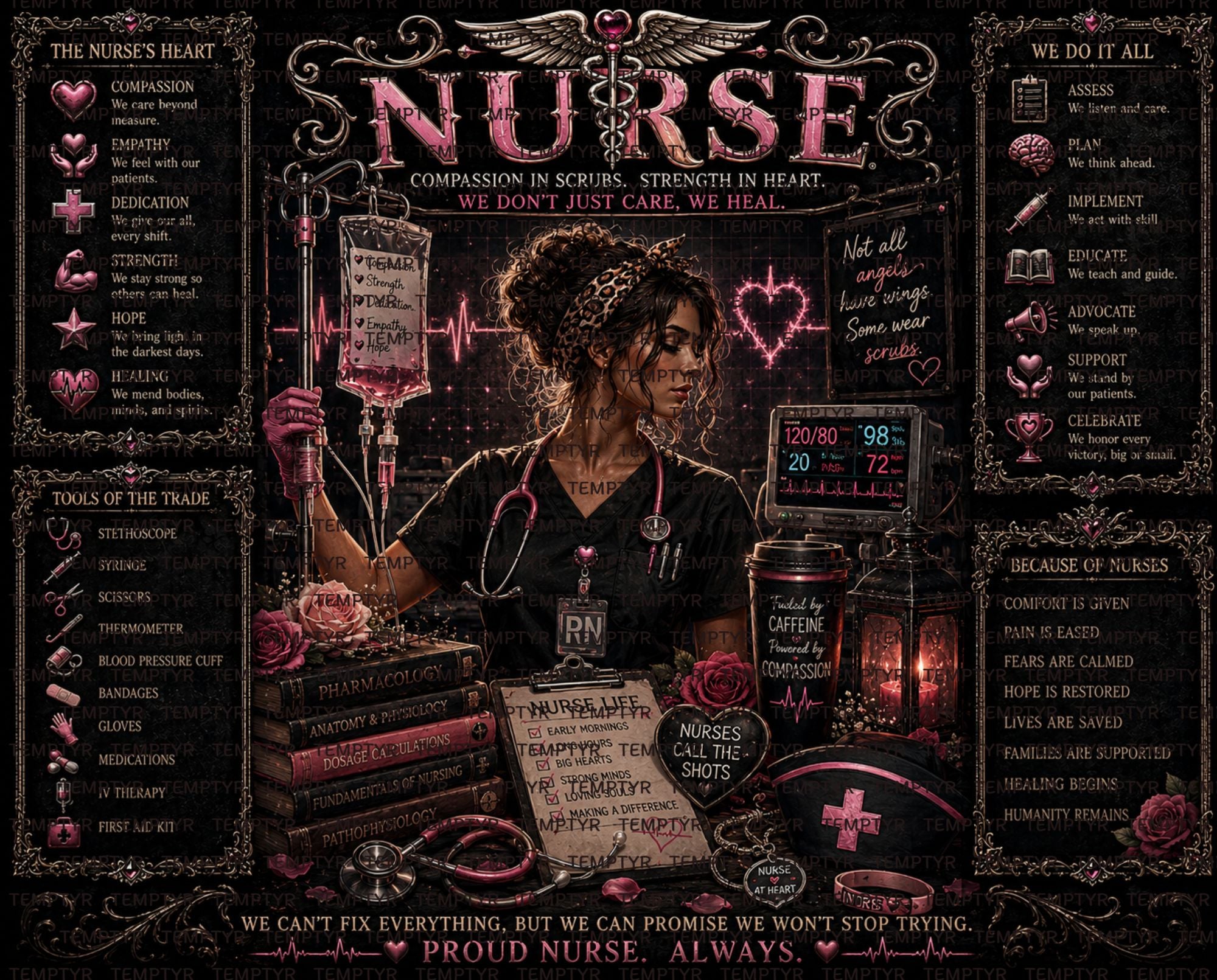 Nurse 20oz Sublimated Tumbler
