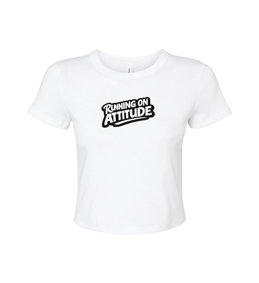 Women's Crop Top - Running On Attitude