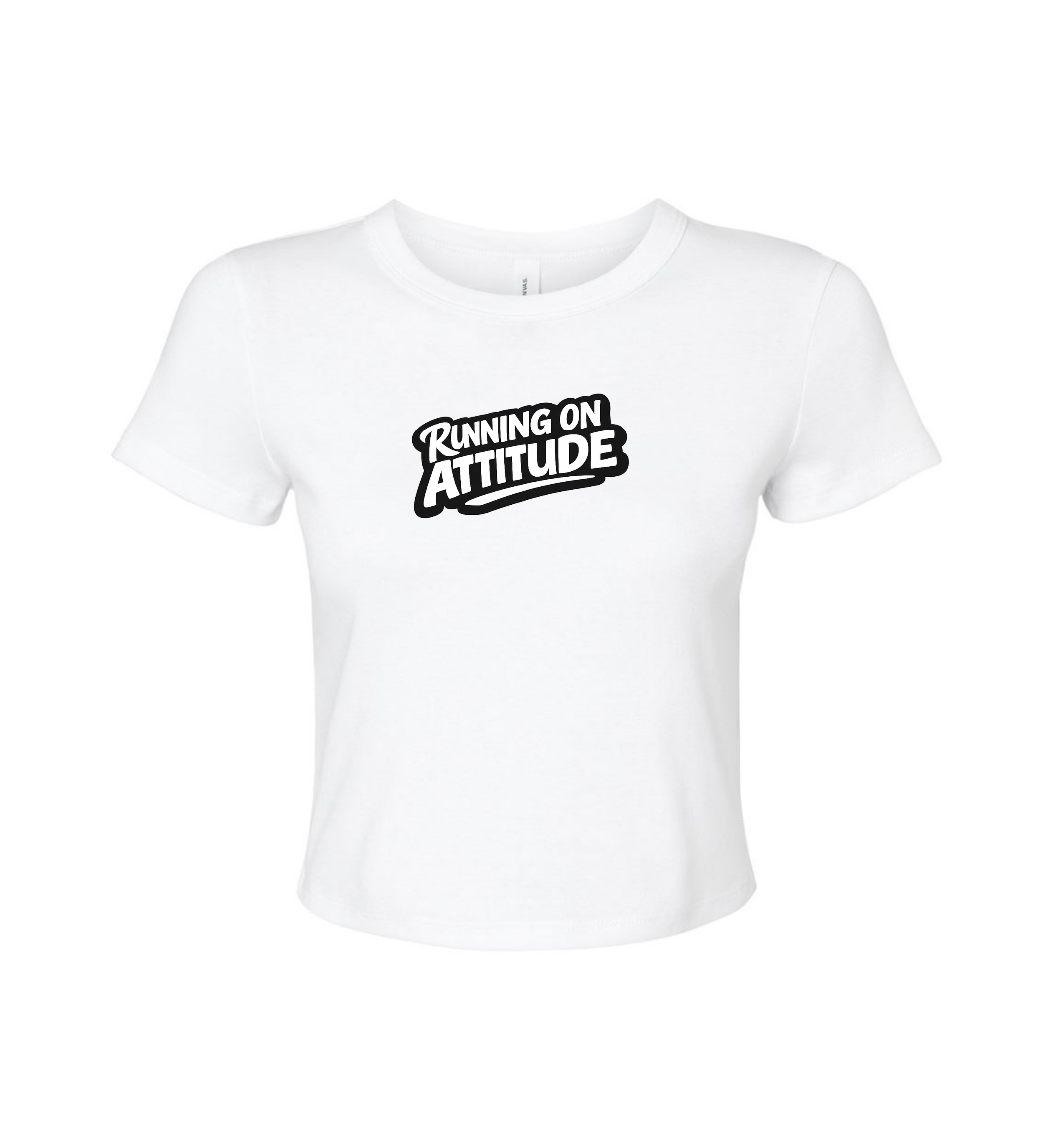 Women's Crop Top - Running On Attitude