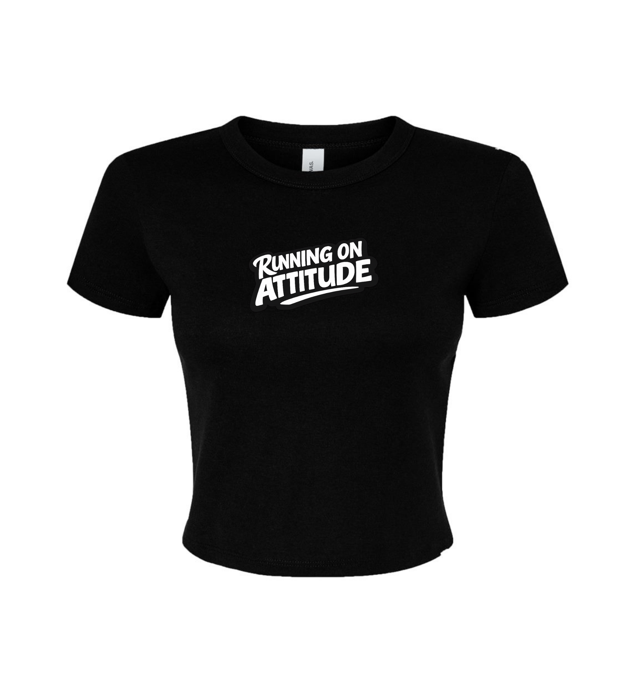Women's Crop Top - Running On Attitude