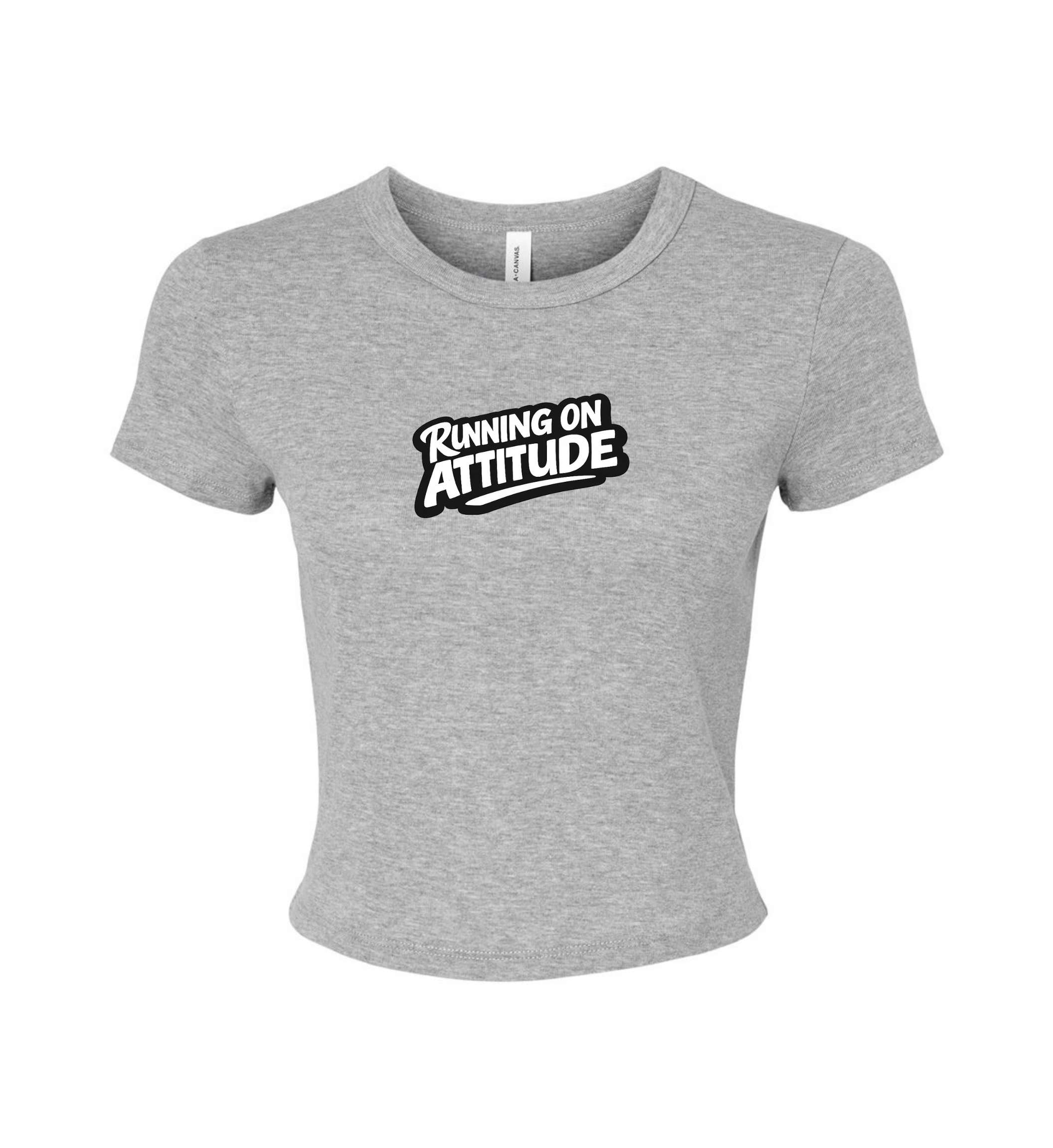Women's Crop Top - Running On Attitude