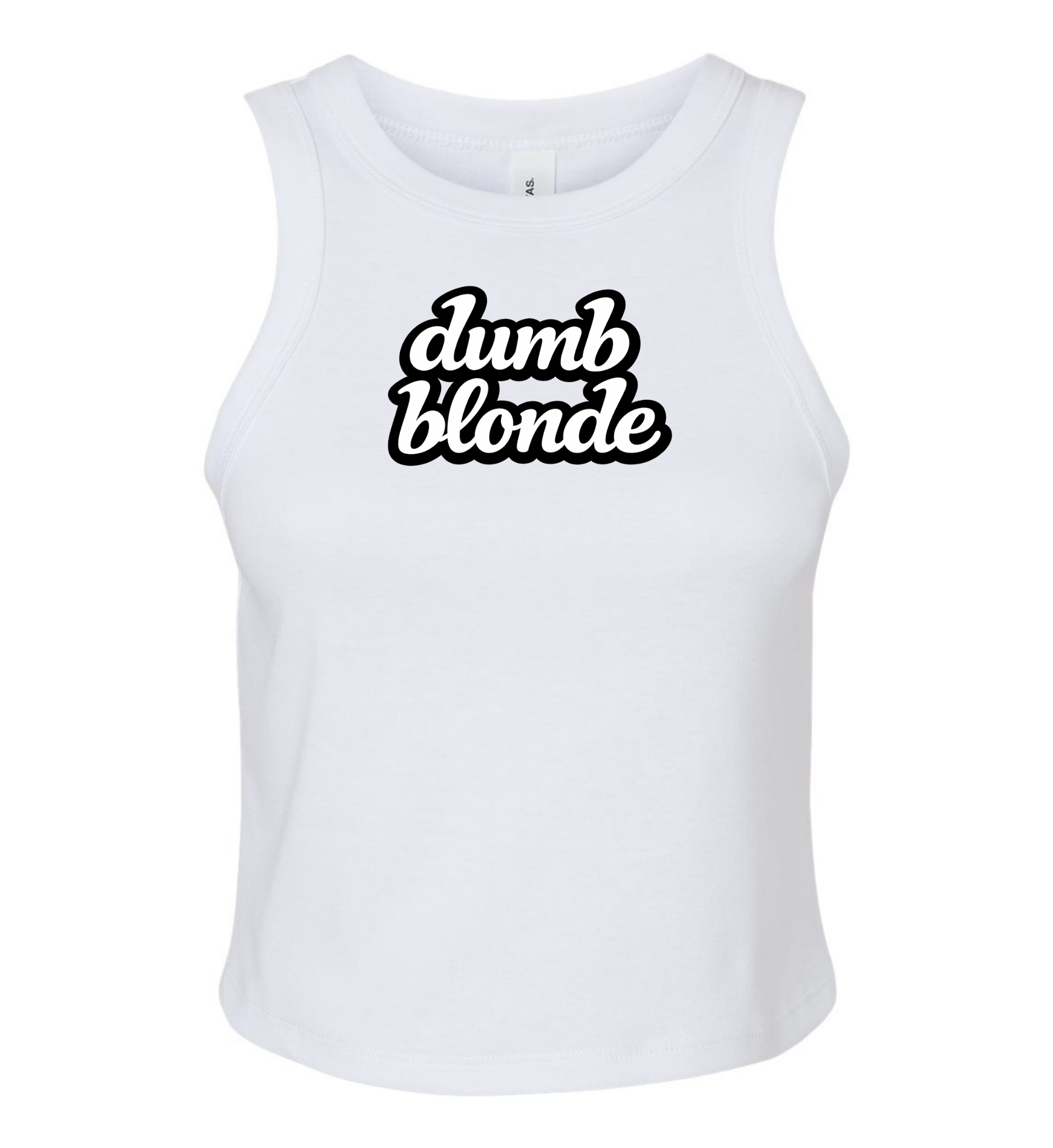 Women's Micro Tank - Dumb Blonde