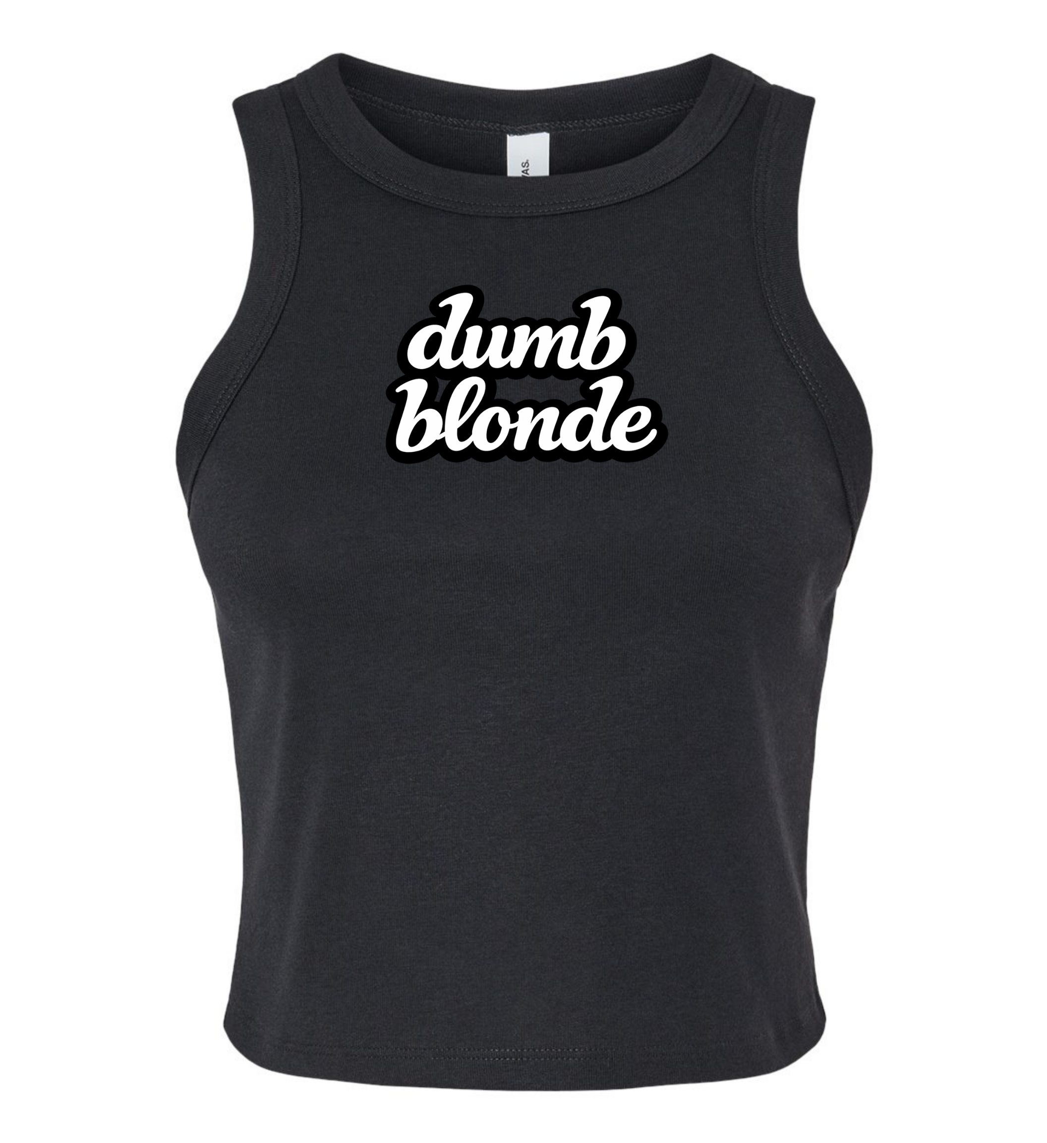 Women's Micro Tank - Dumb Blonde