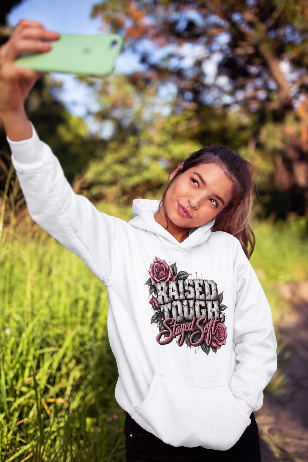Raised Tough Stayed Soft - Softstyle Midweight Hoodie