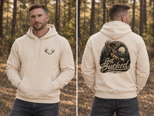 Get Bucked - Men's Softstyle Midweight Hoodie