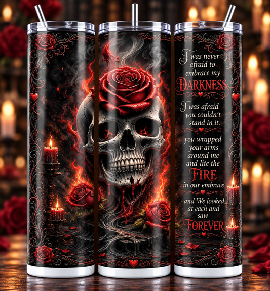 Rose Skull 20oz Sublimated Tumbler