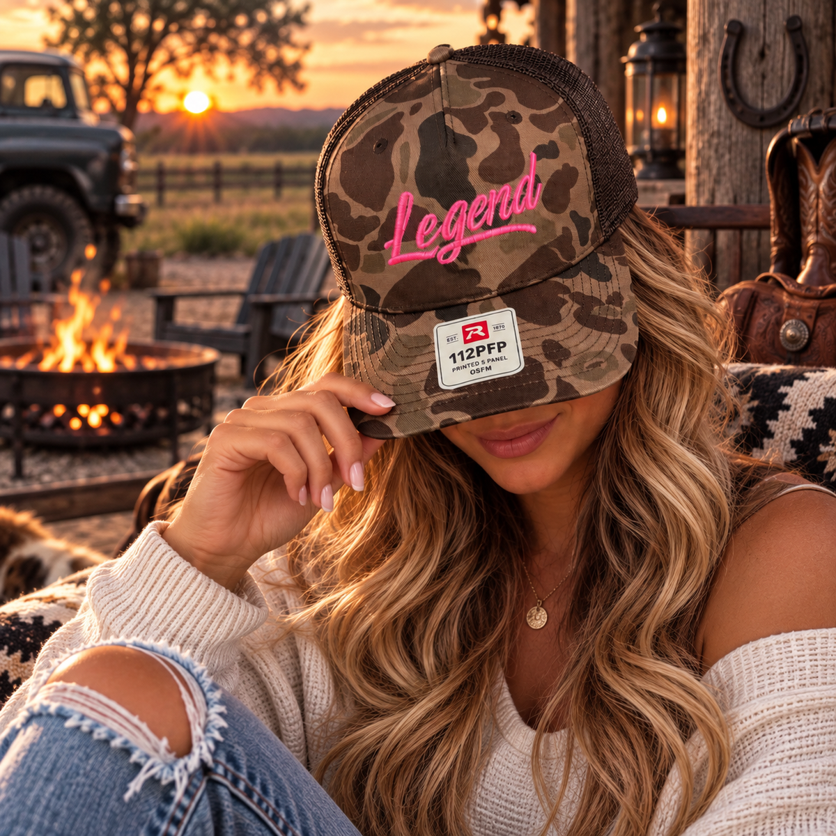 Legend - Snapback Trucker Hat - Embroidered