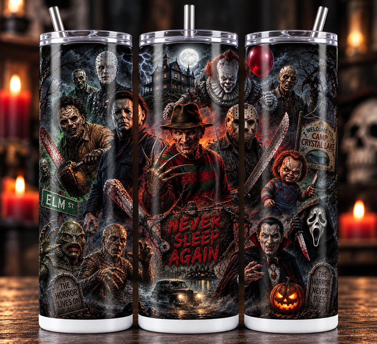 Horror Film 20oz Sublimated Tumbler