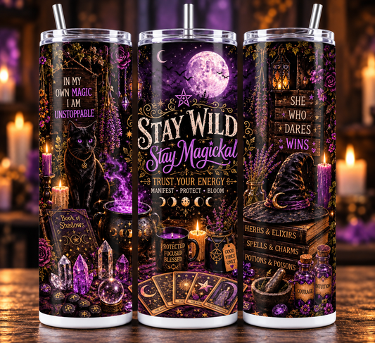 Witchy Magic 20oz Sublimated Tumbler