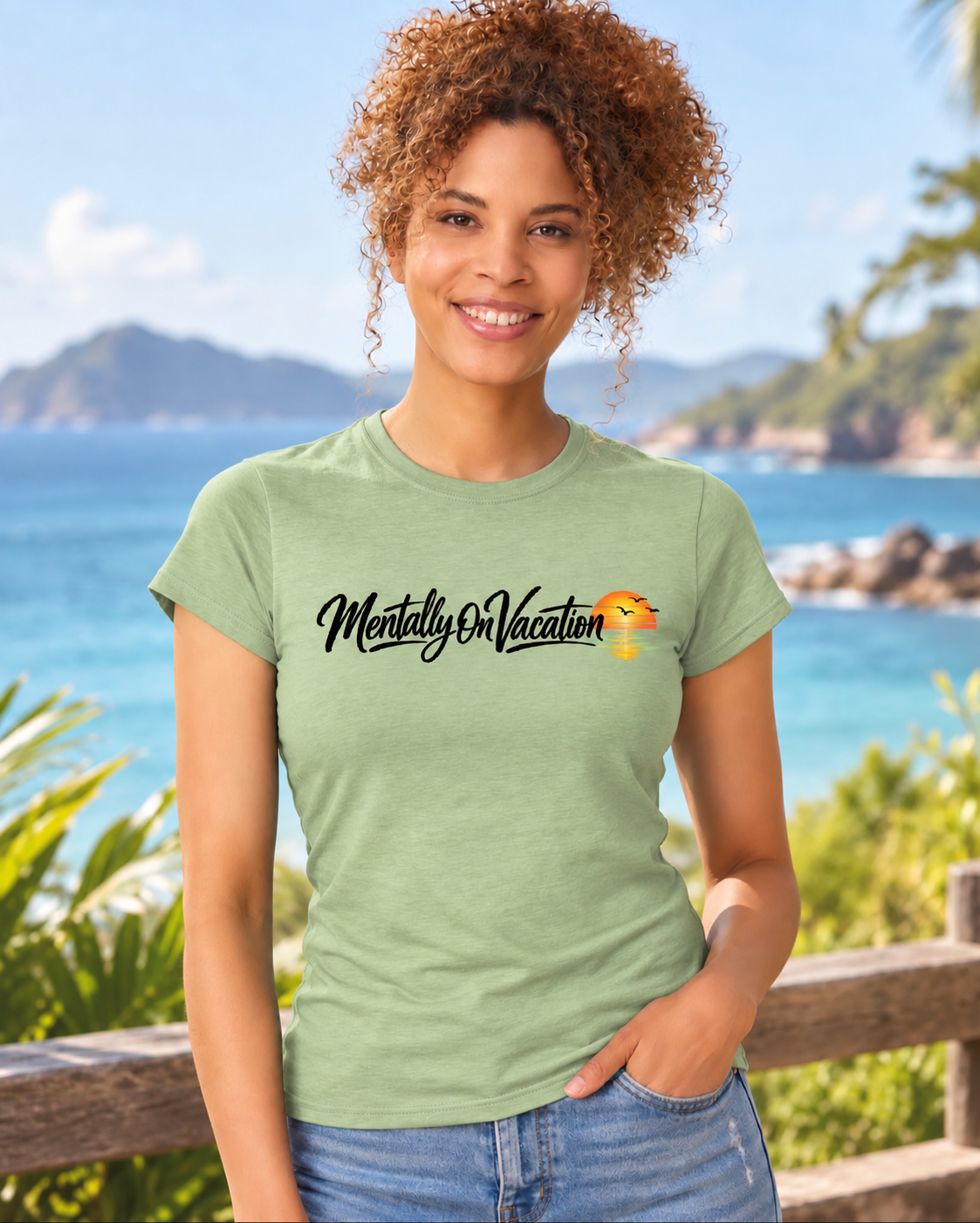 Mentally on Vacation - Women's T-Shirt