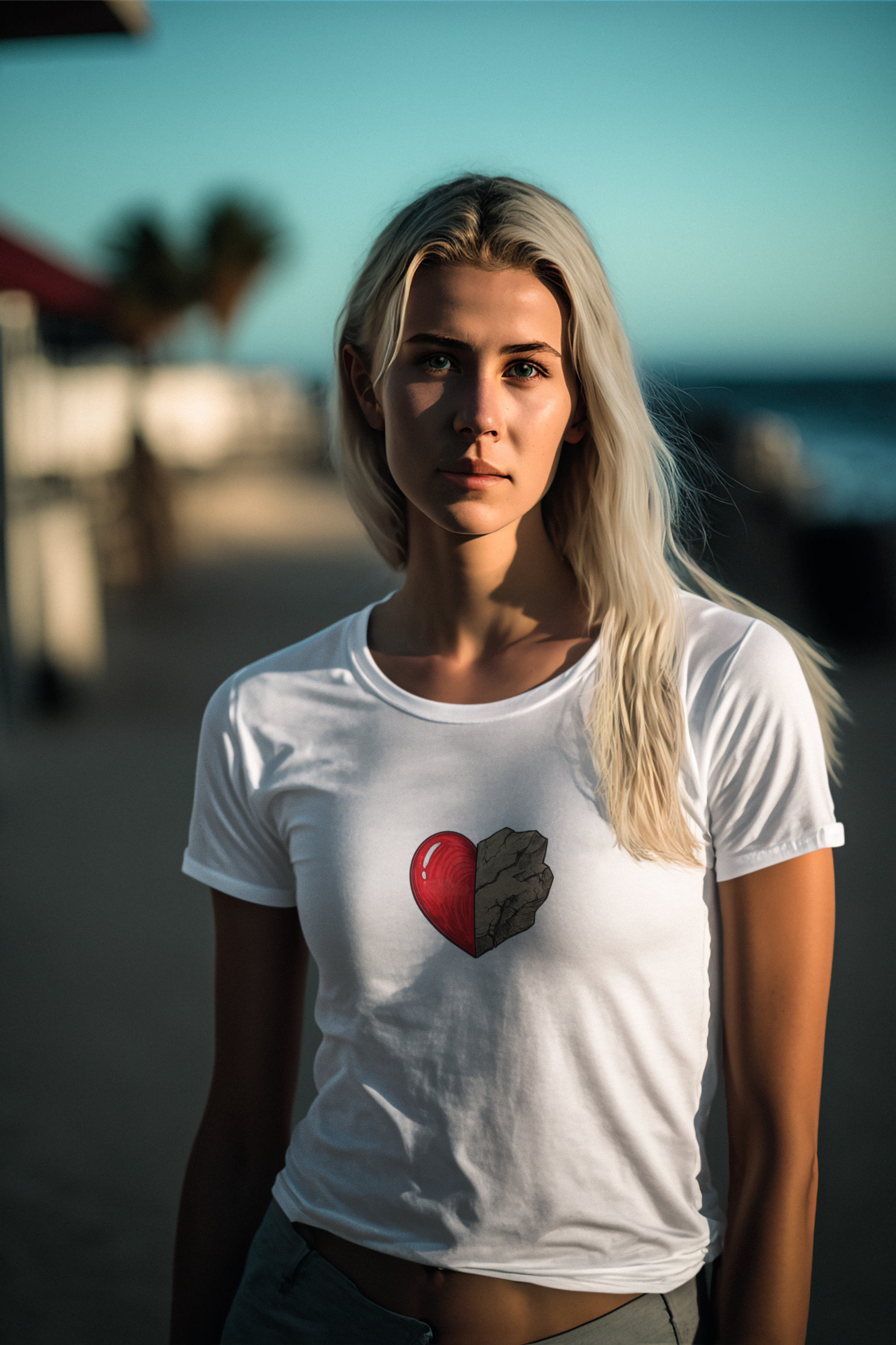 Women's T-Shirt - Before & After Heart