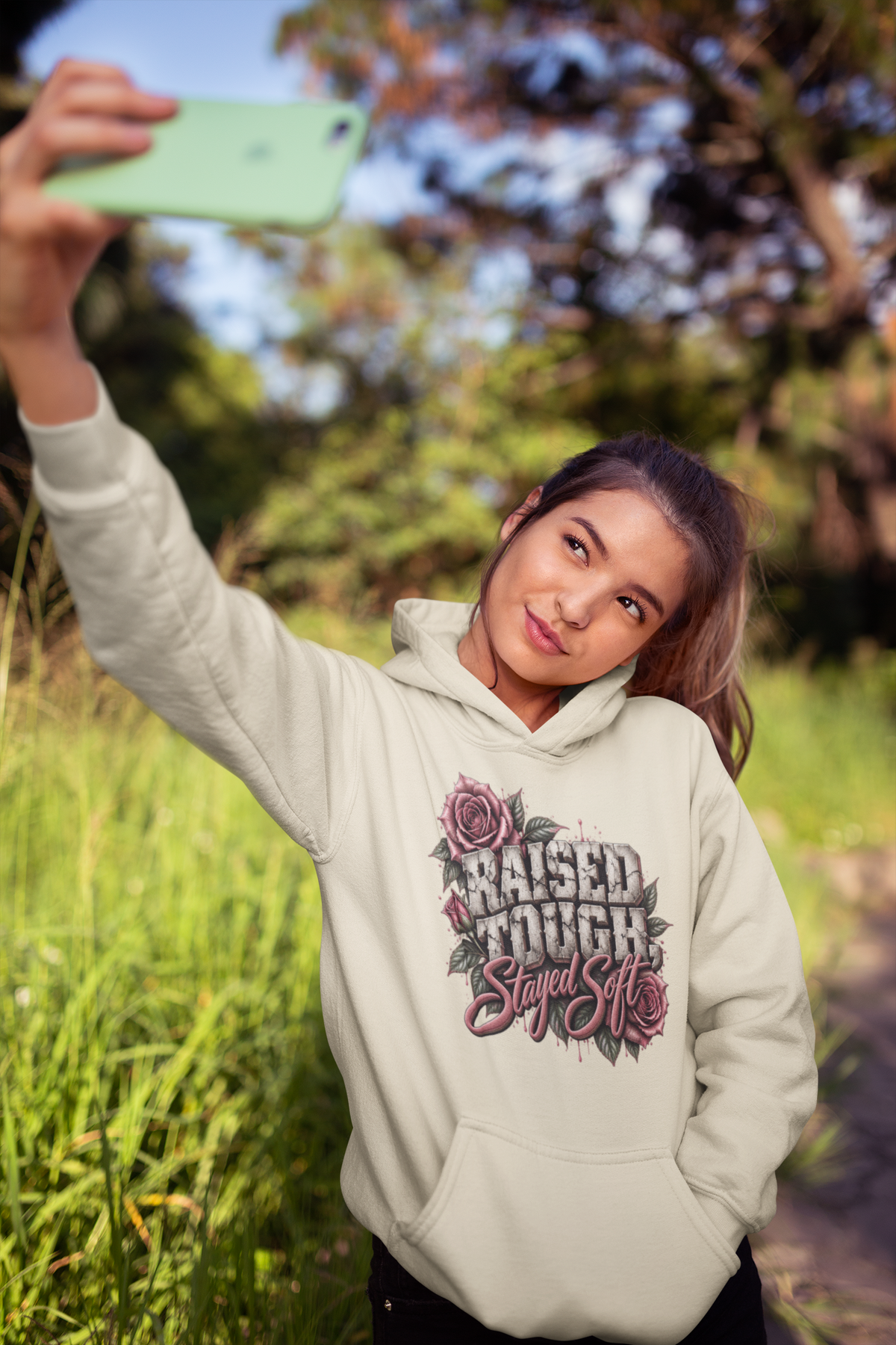 Raised Tough Stayed Soft - Softstyle Midweight Hoodie